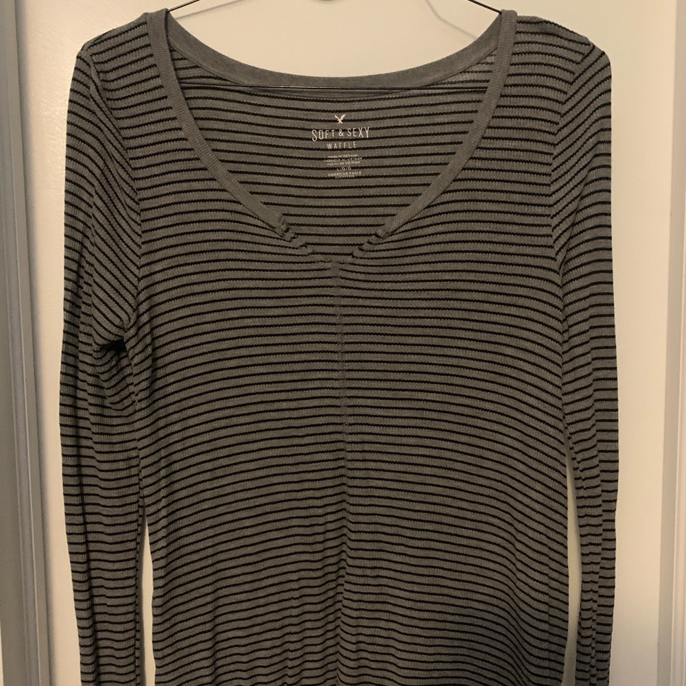 AEO Soft and Sexy Waffle Long Sleeve
